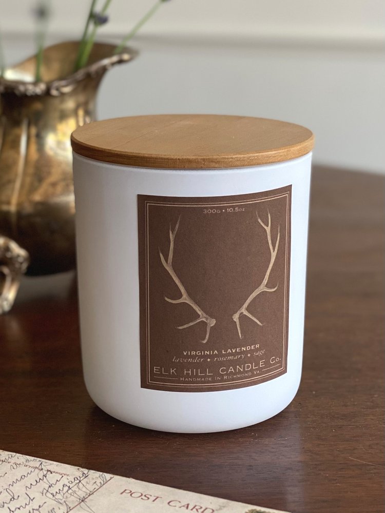 VIRGINIA LAVENDER CANDLE - Notes: Lavender, Rosemary, Sage
