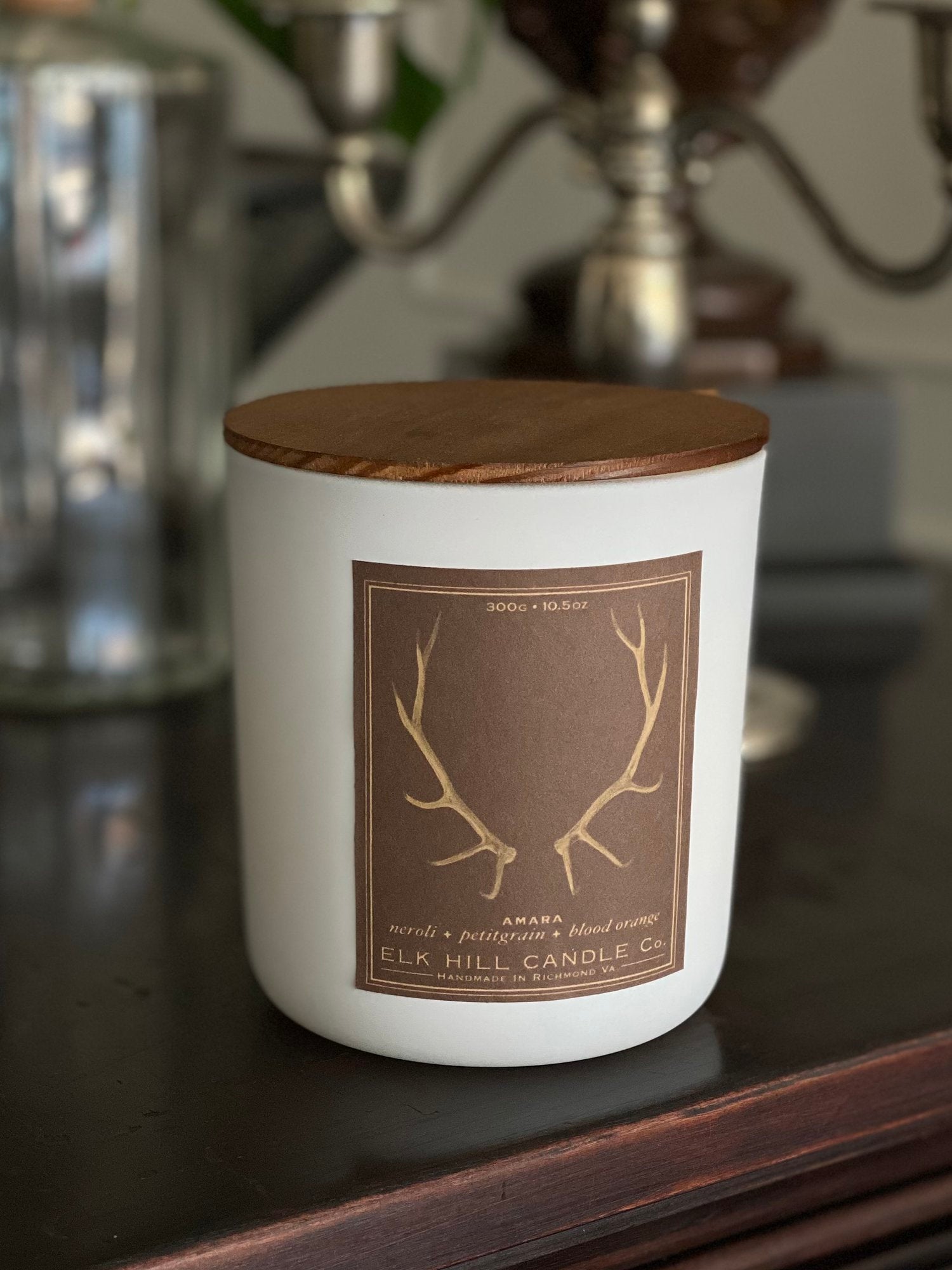 AMARA CANDLE: We love this one! - Notes: Orange Blossom, Green Fruit Wood, Blood Orange