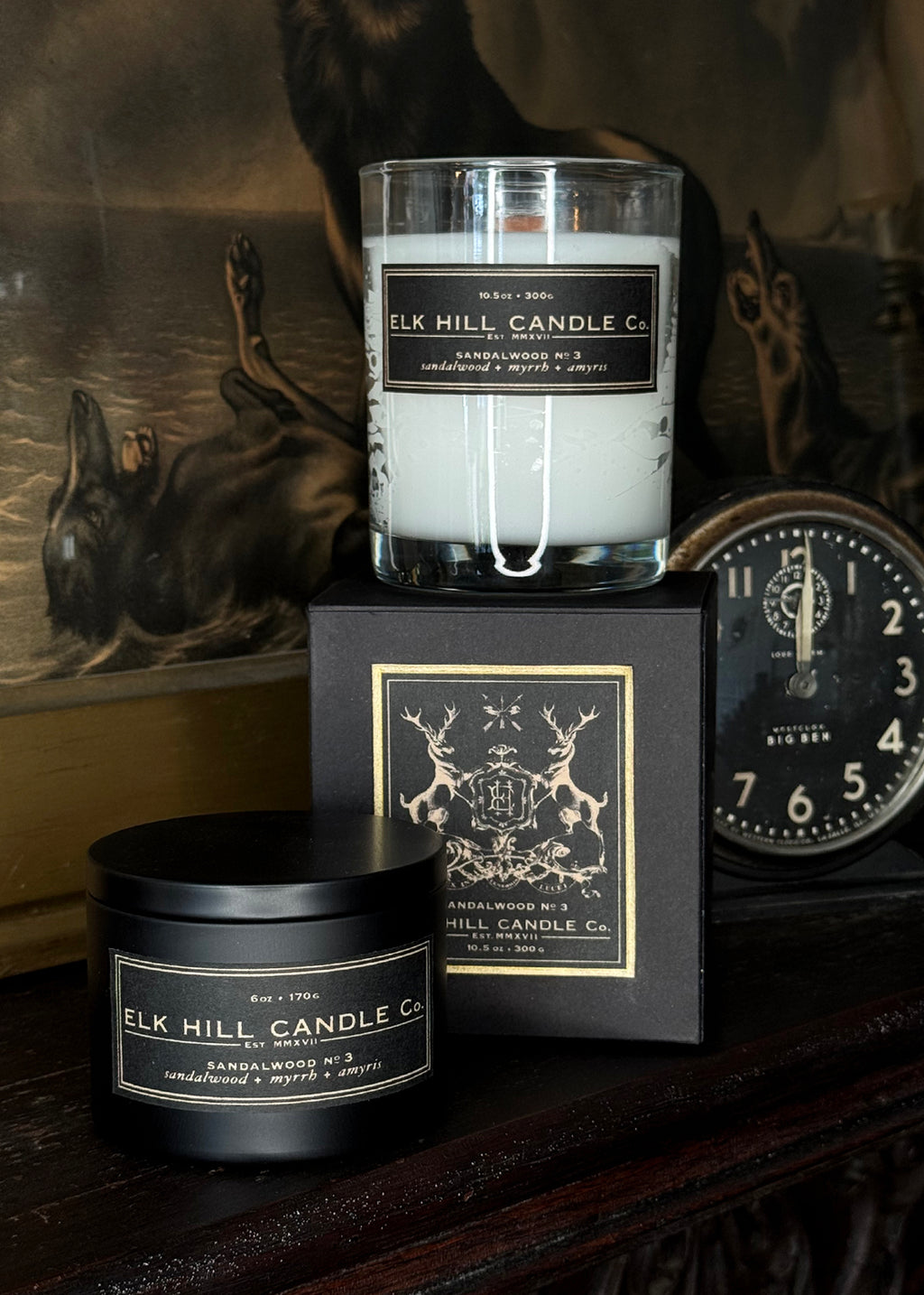 Sandalwood #3 CANDLE 10.5 oz - Notes: Sandlewood, Amber, Myrrh